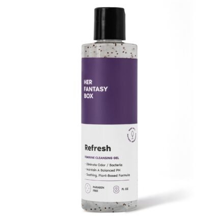 Her Fantasy Box Refresh pH Balancing Shower Gel - Natural Feminine Hygiene Solution for Gentle Cleansing, Odor Control, and Skin Nourishment - pH-Balanced Formula for All Skin Types (8 oz)